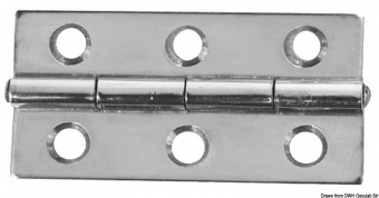 Osculati 38.822.01- S - Прямоугольная полированная петля 60x30 мм (Блистер 2 шт.) 