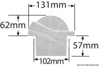 Osculati 25.083.02 - Компас RITCHIE Helmsman 3'' 3/4 (94 мм) с компенсатором и подсветкой белый-белый