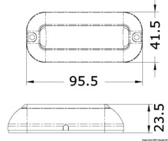 Osculati 13.640.03 - Светильник подводный светодиодный 12В 1.2Вт 95/67/10/12Лм RGBW свет корпус из нержавеющей стали