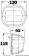 Osculati 11.411.71 - Навигационые огни Maxi 20 из нержавеющей стали 12 В/112,5° левый красный 