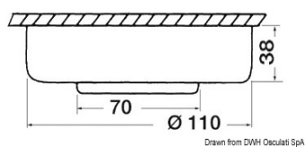 Накладной галогенный светильник BATSYSTEM Sun, 12В 10Вт Хром Osculati