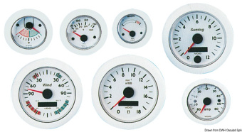 Индикатор уровня топлива 10-180 Ом, 24В, Белый