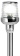 Osculati 11.163.01 - Мачта Classic 360° съёмная с основанием Advance 12 В 10 Вт 100 см из нержавеющей стали