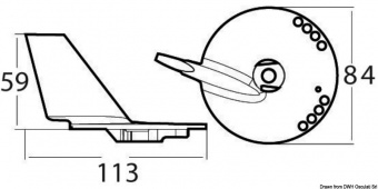Osculati 43.272.89 - Магниевый анод для Suzuki DF60/140 