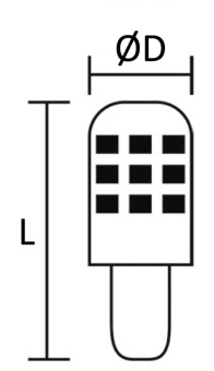 Osculati 14.443.21 - Лампочка светодиодная влагозащищенная IP65 SMD E14 12/24В 3Вт