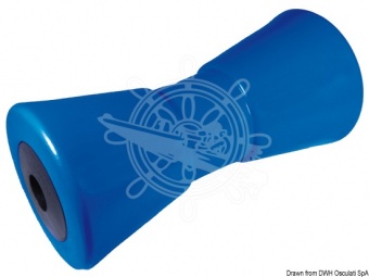 Osculati 02.029.21 -Килевой ролик со стальным сердечником + пластиковая втулка, синий 200 мм Ø отверстия 21 мм 
