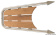 Osculati 48.471.02 - Тиковая купальная платформа Dolphin AISI 316 две ступени 