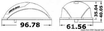 Osculati 11.039.21 - Бортовые огни светодиодные Evoled красный/зелёный 112,5°/112,5° 12В из полированной нержавеющей стали