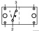 Osculati 14.192.02 - Выключатель клавишный Carling Technologies Contura II (ON)-OFF 12В (2 шт)