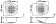 Osculati 13.257.12 - Прожектор для транцевых площадок с полностью герметичным корпусом из белого АБС-пластика 12 В 35 Вт прямой 