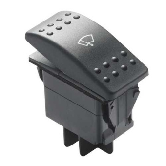 Vetus HDMSW2 Three-position rocker switch for windscreen wipers (OFF - 1 - 2)