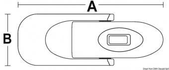 Osculati 38.208.50 - Пластиковый запор для рундуков с проушинами для навесного замка 111 мм 