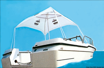 Osculati 46.890.00 - Solbrello TESSILMARE - складной зонт для лодки (1 компл. по 1 шт.)