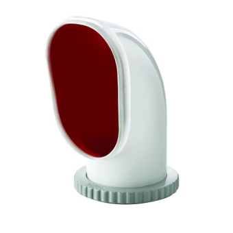 Vetus SAMOEN Cowl ventilator type Samoen, silicone with red interior, Ø 125 mm (incl. synthetic deck ring and nut)