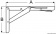 Osculati 48.615.10 - Складной кронштейн Soft Close для столешницы 300 x 160 мм 