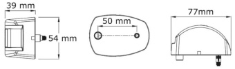 Osculati 11.038.01 - Бортовой огонь светодиодный Mouse красный 112,5° 12 В 0,7 Вт 77 x 54 x 39 мм видимость до 2 миль из белого поликарбоната