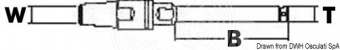 Osculati 05.030.10 - Наконечник LEWMAR из нержавеющей стали 316 с резьбовой шпилькой - 10 мм 
