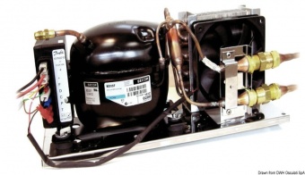 Osculati 50.931.98 - Холодильный агрегат ISOTHERM производства Indel Webasto Marine Secop в комплекте с вентилируемым испарителем VE150 