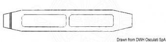 Osculati 07.183.02 - Талреп с открытым корпусом из нержавеющей стали Ø троса 4 мм 