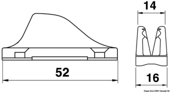 Osculati 56.204.05 - Кулачковый эксцентриковый стопор CLAMCLEAT CL204