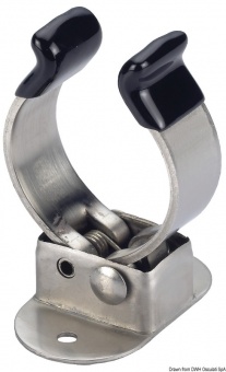 Osculati 34.357.00 - Пружинные зажимы из нержавеющей стали для крепления багров, удилищ Ø30/35 мм 