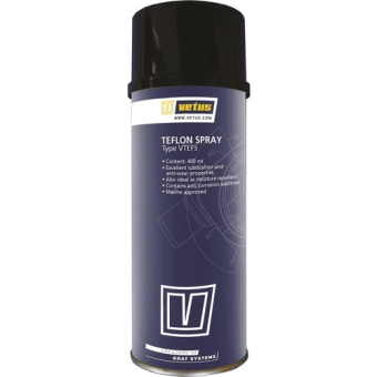Vetus VTEFS VETUS Teflon Spray, used for cleaning, lubricating and protection against dirt and moisture, 400 ml