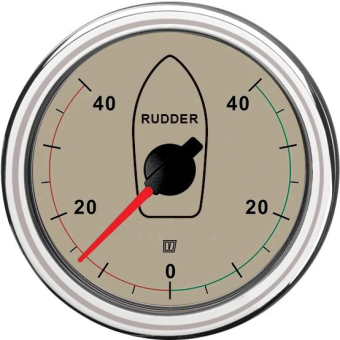 Vetus RUDDN40 - Индикатор положения руля, крем., 12/24 В, монт.отв.Ø 52мм (без датчика)