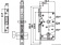 Osculati 38.128.20 - Замок для раздвижных дверей с врезными ручками 16/38 мм, с утопленным запорным элементом 