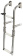 Osculati 49.573.03 - Складная лестница AISI316 экстра узкая 3 ступени 