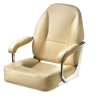 Vetus CHFASC MASTER Helm seat with stainless steel (AISI 304) frame, light ivory 