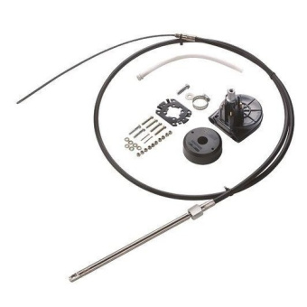 Vetus LCSKIT15 Light series cable steering kit , up to 55 HP, including Helm, 90° bezel and 15 ft (457.5 cm) cable