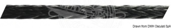 Osculati 06.416.05NE - Трос плетеный без оболочки EXCEL D12 DSK 78 Черный Ø 5 мм 