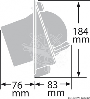 Osculati 25.088.02 - Компас RITCHIE Navigator Sail 4'' 1/2 (114 мм) черный-красный