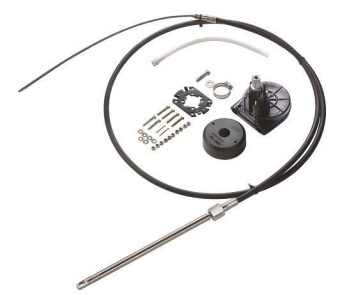 Vetus LCSKIT12 Light series cable steering kit , up to 55 HP, including Helm, 90° bezel and 12 ft (366 cm) cable