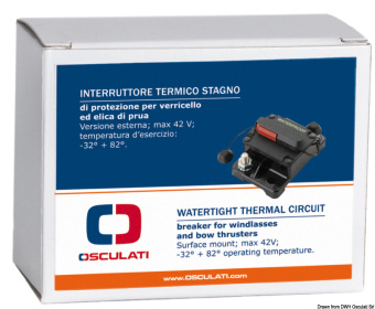 Osculati 02.751.10 - Автоматический накладной выключатель 100 А для защиты электродвигателей лебедок и подруливающих устройств