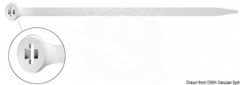 Osculati 18.042.06 - Гибкие хомуты 2-Lock ® с замком из нержавеющей стали AISI 316 4,5х360 мм  (20 шт.)