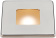 Osculati 13.490.12 - Низкопрофильный квадратный встраиваемый светодиодный светильник Bos белый/красный сенсорный выключатель 