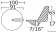 Анод для дейдвудов с гребными винтами из нержавеющей стали MERCURY/MARINER/MERCRUISER 50-140 л.с