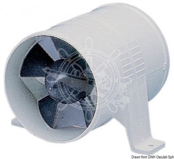 Osculati 16.174.51 - Аксиальный вытяжной вентилятор "Turbo" фирмы ATTWOOD 24V 6 м3/мин 