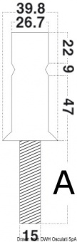 Osculati 41.173.30 - Основание для леерных стоек 30x2 мм 