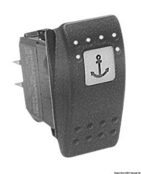 Osculati 14.192.21 - Выключатель клавишный CARLING SWITCH Contura II ON-OFF 24В (2 шт)