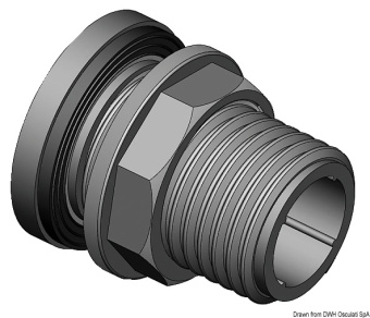 Osculati 52.197.04 - Соединитель шланга с гайкой 1"1/4 (2 шт)