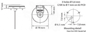Osculati 02.343.02 - LEWMAR ножной переключатель для электрического управления лебедкой