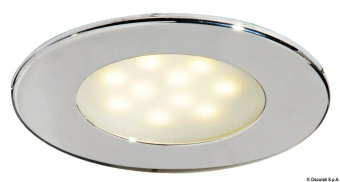 Osculati 13.447.01 - Встраиваемый LED светильник Atria 12/24В 2Вт 215Лм белый свет без выключателя