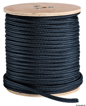 Osculati 06.468.16 - Сверхпрочный трос двойного плетения из 12 прядей мягкого полиэстера Синий 16 мм (100 м.)