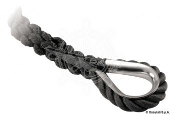 Osculati 06.443.01 - Сплесненный швартовочный конец высокой прочности Черный 12 мм x 6 м 