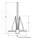 Osculati 01.149.95 - Якоря DANFORTH Superhooker из кованной стали горячего цинкования 6,3 кг (1 компл. по 1 шт.)
