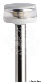 Osculati 11.039.41 - Световая мачта с огнем Evoled 360° - Выдвижная модель с нержавеющим основанием для настенного монтажа 100 см 