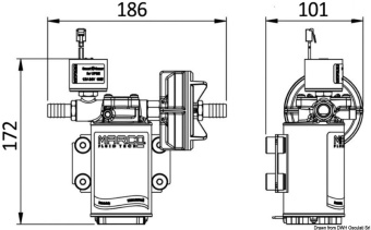 Osculati 16.081.03 - MARCO UP3/E автоматический насос водоснабжения с электронным управлением 2,5 бар 15 л/мин