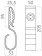 Osculati 06.319.00 - Держатель проводов Cable Hook 50x205x53 мм